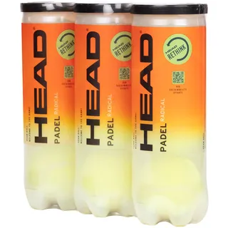 HEAD Padel Radical Padel Bälle - Amazon Exclusive 3 x 3B