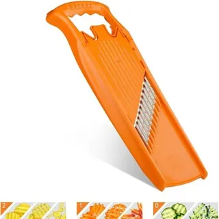 Boerner Pharma Welle-Waffel Gemüsereibe 1-tlg. Orange