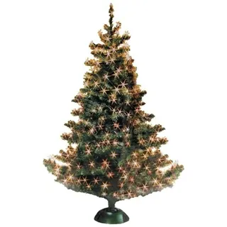 BURI® Weihnachtsbaum Weihnachtsbaumkugeln Baumschmuck Baumkerzen Lichterkette  Weiß