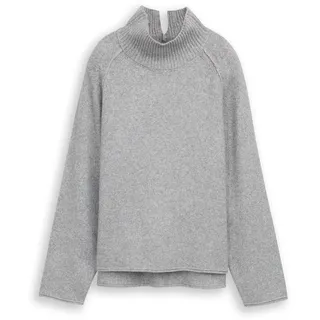 Tom Tailor Strickpullover Silber Grau M