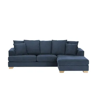 Ecksofa  Franka ¦ blau ¦ Maße (cm): B: 268 H: 87 T: 161.0