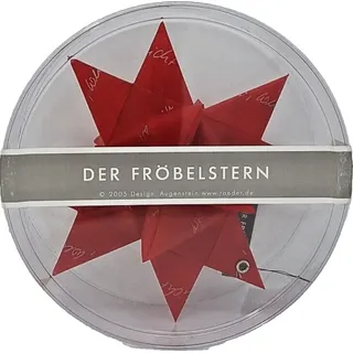 Räder Weihnachts Stern Papier Froebel Advent Rot Christ Baum Schmuck