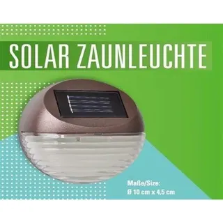 3er Set Solar LED Wandlampe Solarlampe Zaunleuchte Gartenlampe Zaun Außenleuchte