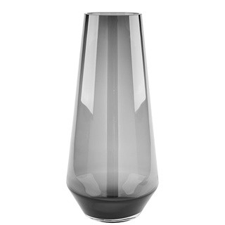 Dekovase FINK "LINEA" Vasen Gr. H: 36 cm Ø 17 cm, grau Deko-Vase Dekovasen Vasen aus durchgefärbtem Opalglas