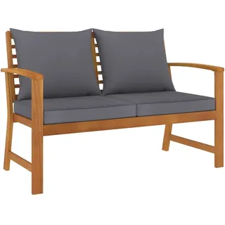 vidaXL Gartenbank 120 x 65 x 81 cm Dunkelgrau