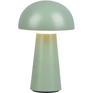 Reality Leuchten Akku LED-Tischlampe LENNON outdoorgeeignet, Grün - Kunststoff - H 22 cm - dimmbar