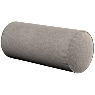 Dekoria Dekokissen Einfache Nackenrolle Ø 16 x 40 cm, Etna beige|grau