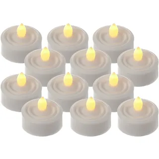 MARELIDA LED Teelichter 3,6 cm 12 St. weiß