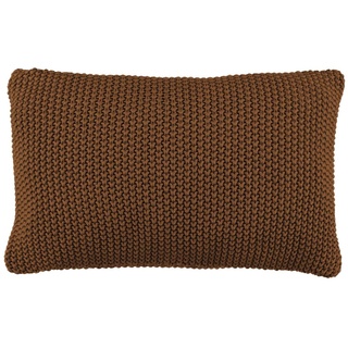 Marc O'Polo Dekokissen Nordic Knit Uni Bio-Baumwolle Toffee Brown, 30x60