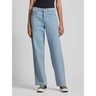 Baggy Fit Jeans aus reiner Baumwolle, Blau, 26