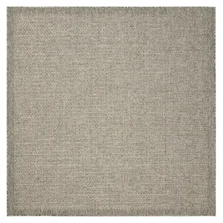 benuta Basic In- & Outdoor Teppich Wohnzimmer Iowa - Dunkelgrau 195x195 cm - Boho Jute-Look wetterfest für Balkon, Terrasse - Schlafzimmer, Küche... - Dunkelgrau