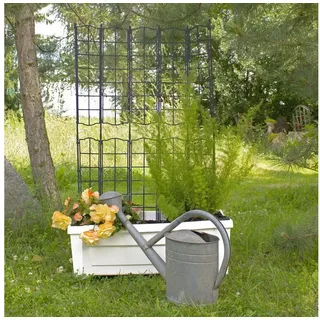 NYVI Blumenkasten Pflanzkasten Rankgitter NYVIGreen 79x35x135 42L mit Bewässerungssystem (1 St), Pflanzkübel Spalier aus wetterfestem & recyceltem Kunststoff weiß