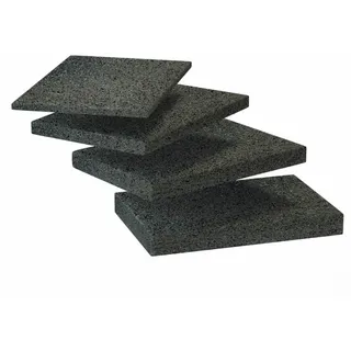 BAUHELD Terrassenpads Schwarz 90 x 60 x 3 cm 70 St.