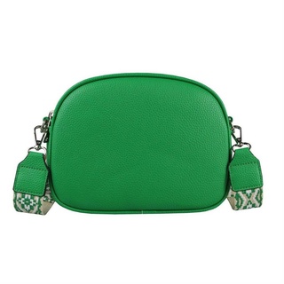 ITALYSHOP24 Schultertasche Damen Tasche Crossbody Handytasche, als Schultertasche, Crossover, Umhängetasche tragbar grün