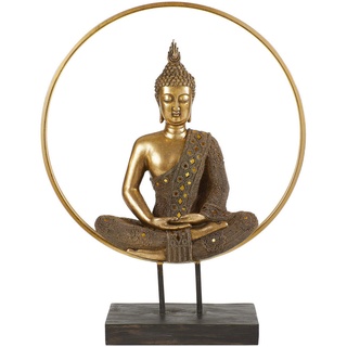 Buddha, Gold, Kunststoff, Buddha, 49x65x17 cm, Dekoration, Skulpturen & Dekoobjekte, Skulpturen