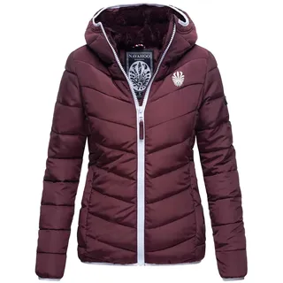 Navahoo Damen Jacke Steppjacke Übergangsjacke gesteppt Stepp Herbst B675 [B675-Elv-Weinrot-Gr.M] - M