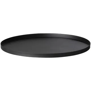 BLOMUS Tablett Peasy Ø 30 cm Edelstahl Schwarz S (Small)