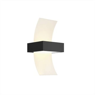 Lucande LED Außen-Wandleuchte Skadi, LED-Leuchtmittel fest verbaut, warmweiß, Modern, Aluminium, Polycarbonat, grafitgrau, weiß, 96 flammig, inkl. grau|weiß