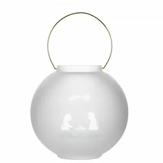 Räder Windlicht Design Glaswindlicht Krippe (18x17cm)