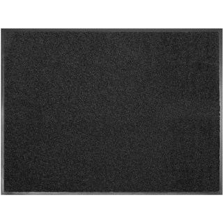 Fußmatte CLEAN, Primaflor-Ideen in Textil, rechteckig, Höhe: 8,5 mm, Schmutzfangmatte, große Farbauswahl, waschbar grau 120 cm x 180 cm x 8,5 mm