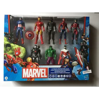 HASBRO - MARVEL - 8 FIGUREN - Captain America, Iron Man, Hulk, Spider-Man u.a.
