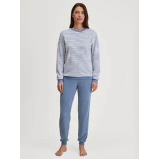 CALIDA Soft Dreams Pyjama Blau 44/46
