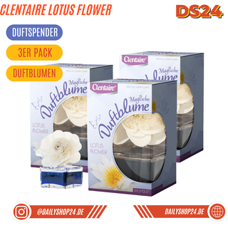 CLENTAIRE Raumduft Blume - 3 Stück Vorteilspack / Lotus Flower