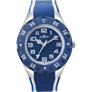 Dugena Diver Junior 4460984 Edelstahlgehäuse Blau Silikonarmband