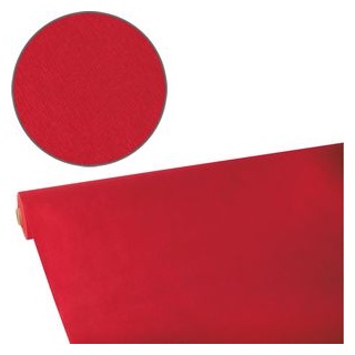 Papstar Tischtuchrolle 82342, rot, Vlies, Soft Selection, 1,18m x 25m