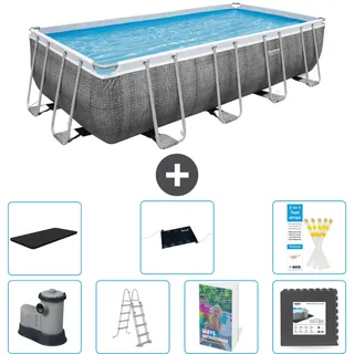 Bestway Power Steel Rechteckig - 549x274x122 Cm - 8-teilig  S543