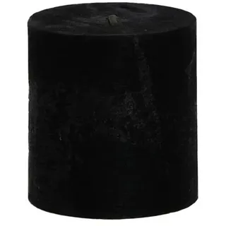 B&S Stumpenkerze Stumpenkerze durchgefärbt black 7,5 x Ø 7 cm schwarz