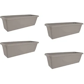Hti-Living Blumenkasten 60 x 17 x 20 cm Schwarz