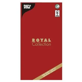 Papstar Tischdecke Tissue ROYAL Collection 120 x 180 cm Rot