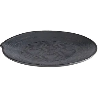 APS DARK WAVE Speiseteller Ø 22 cm schwarz