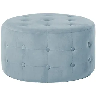 Beliani Pouf TAMPA Polyester 55 x 30 x 55 cm Grau