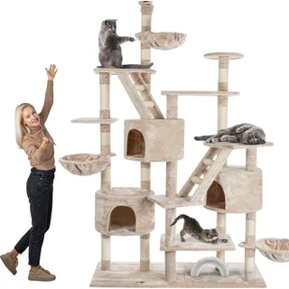 Happy Pet Kratzbaum SAM deckenhoch 260 cm beige