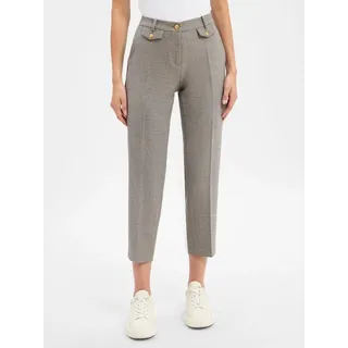 Cambio Bundfaltenhose Krystal braun 38