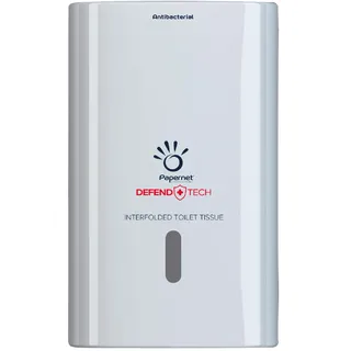 PAPERNET Defend Tech Interfolded Toilettenpapierspender 416147 weiß