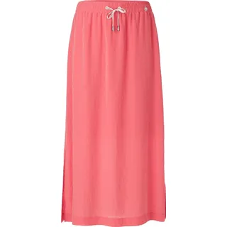 Marc Cain Parachute-Rock aus recyceltem Polyester mit Knitterlook, Seitenschlitzen und elastischem Bund - Rot - 44
