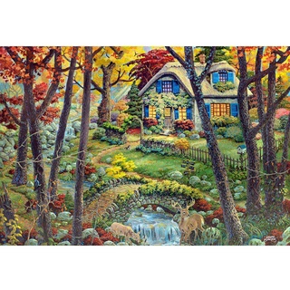 Wooden City A Cottage in the Woods Gr. M Holz Puzzle     