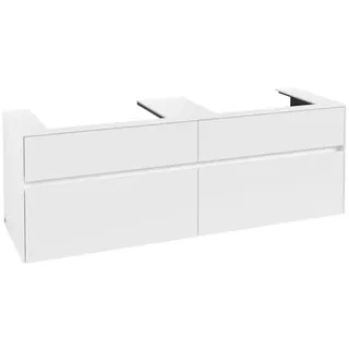 Waschbeckenunterschrank 160 x 55 cm White Matt