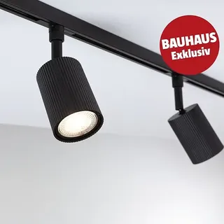 Paulmann URail LED-Schienensystem Set Rivon  (Schwarz matt, 2,17 m, Nicht Dimmbar, Anzahl Leuchtmittel: 3 Stk.)