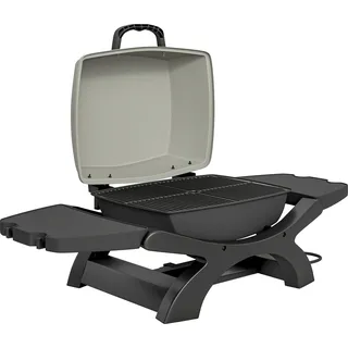 Outsunny Tischgrill Elektrisch 2300W 23x71 cm tragbar Elektrogrill mit Antihaftbeschichtete Grillrosten Abnehmbar Fettauffangschale & Seitenablagen Haken, BBQ Grill für Balkon Innen & Außen Schwarz   Aosom