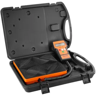 Vevor Kältemittelwaage 50 kg Laderückgewinnung Freonwaage, mit Kabelgebundener Fernbedienung, 2 g Hochpräzise Elektronische Digitale Rückgewinnungsgewichtswaage mit Koffer & Trockenbatterie