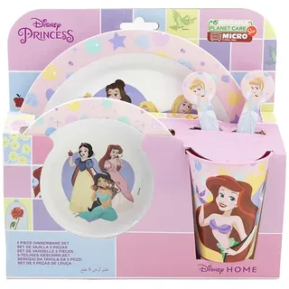 Disney Princess 5tlg. Geschirr-Set "Princess" in Rosa