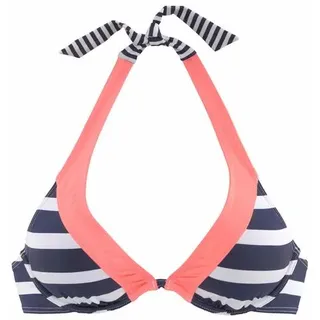 KangaROOS Bikini-Top Damen Blau/Weiß 40 Cup E