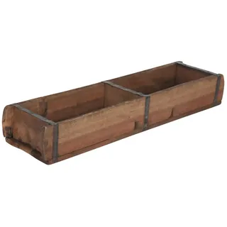 Cepewa Holzkiste Ziegelform 60 x 15 cm 1-tlg. Altholz Buche
