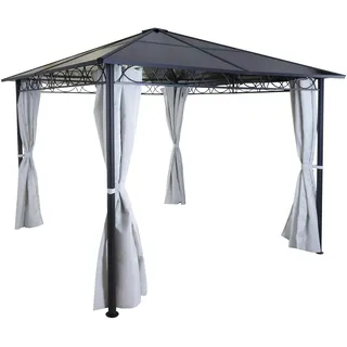 MCW Hardtop Pergola C77 3 x 3 m Hellgrau
