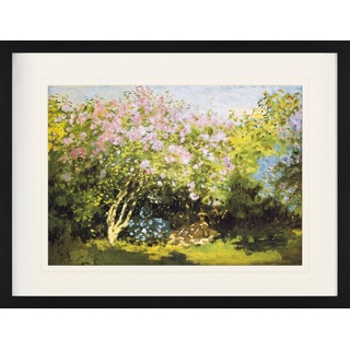 1art1 Bild mit Rahmen Claude Monet - Blühender Flieder In Der Sonne, 1873 80 cm x 60 cm