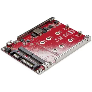 Startech StarTech.com (S322M225R) - B B+M Key, 2230 2242 2260 2280, Bis 6Gbit/s, JBOD SPAN RAID 0 1, Offener Montagerahmen